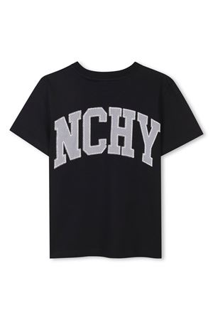 T-shirt in cotone biologico nero GIVENCHY KIDS | H3073809B